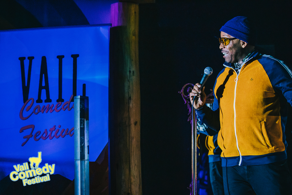 Comedian Al Jackson closes out a show during the 2022 Vail Comedy Festival