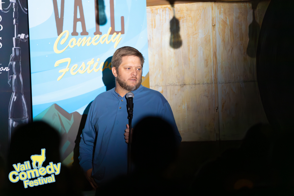 2023 Vail Comedy Festival - Working locals packed Vail Brewing Company to see surprise headliner Derrick Stroup